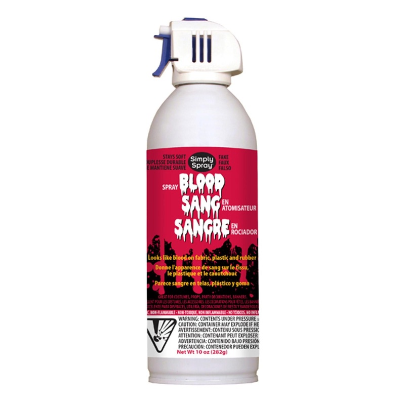 "Get Realistic Halloween Look With 10 Oz Blood Spray"