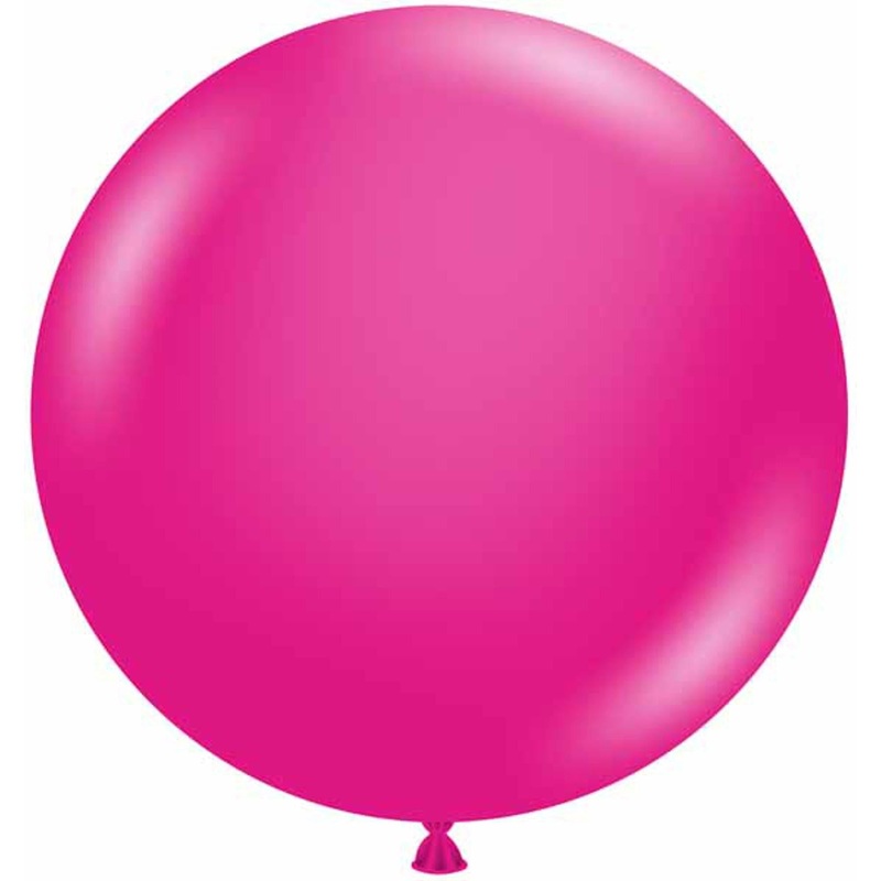 Tuftex Giant Hot Pink Round Latex Balloons 36" (2/Pk)