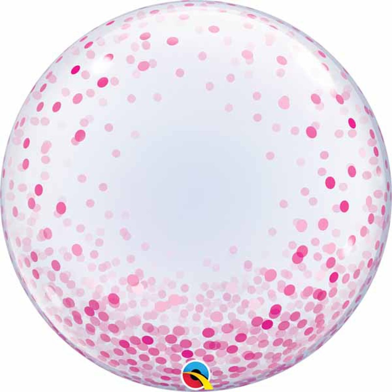 "Pink Confetti Dot 24" Deco Bubble Package"