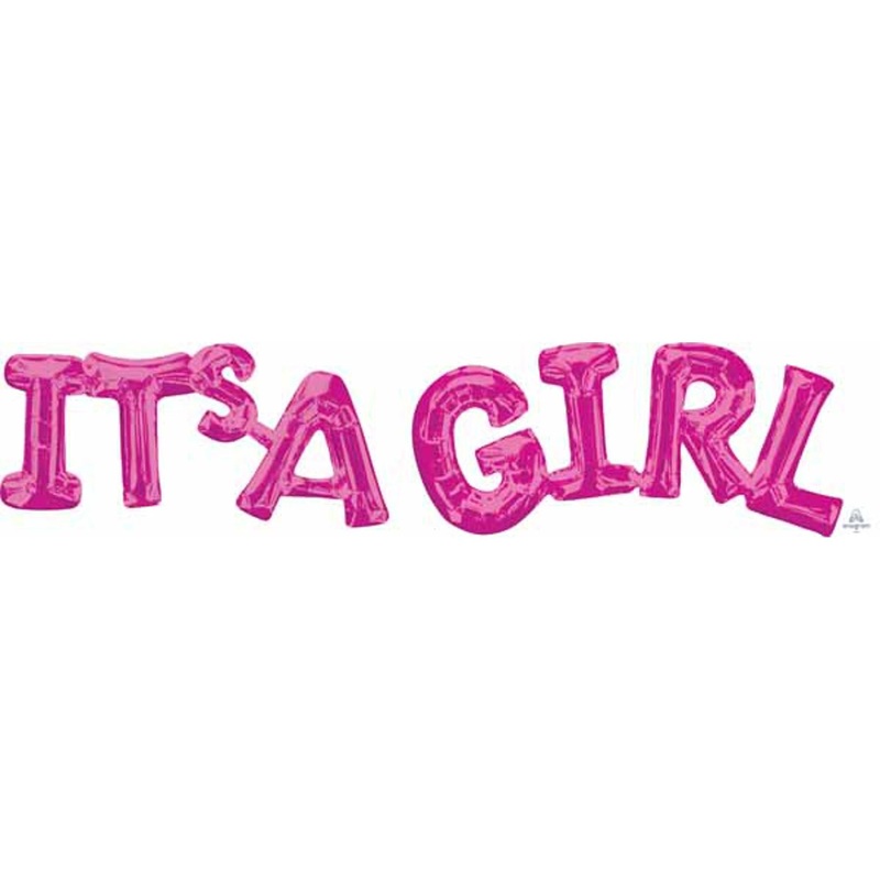 "It'S A Girl" Pink Wooden Block Set - 20 Pieces