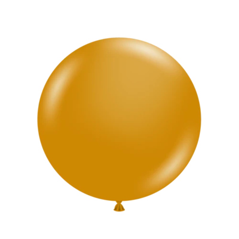 Tuftex Giant Gold Round Latex Balloons 36" (2/Pk)