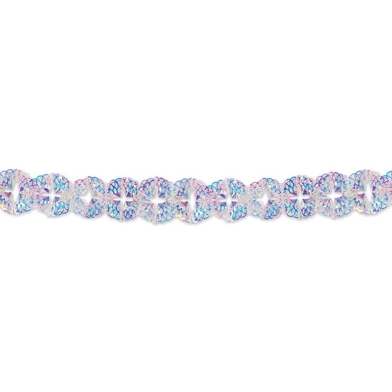 "Iridescent Garland - Shimmering Party Decoration (1/Pkg)"