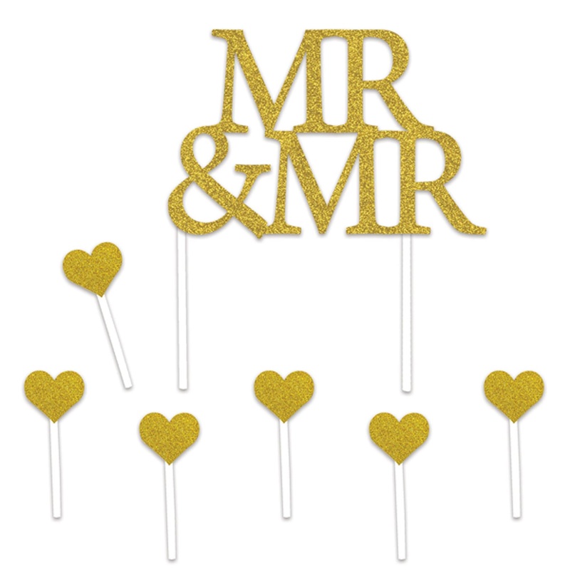 "Mr & Mr Cake Topper - Perfect For Same-Sex Weddings"