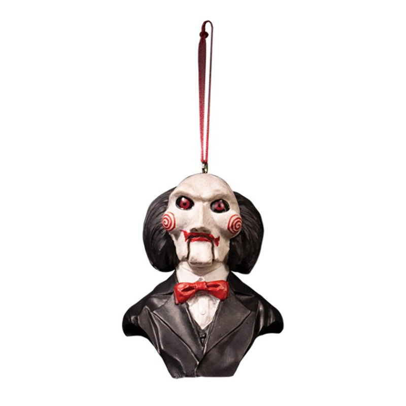 "Saw Billy Puppet Ornament - Horror Holiday Decor"