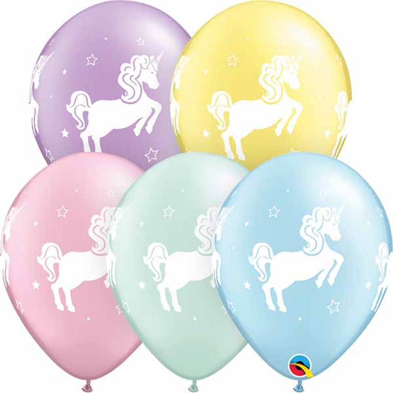 "Whimsical Unicorn Balloons - Pack Of 50"
