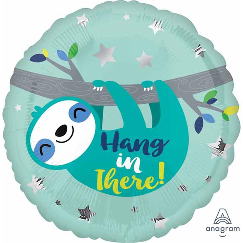"Sloth Hang In There Plush Toy - 18" Round"