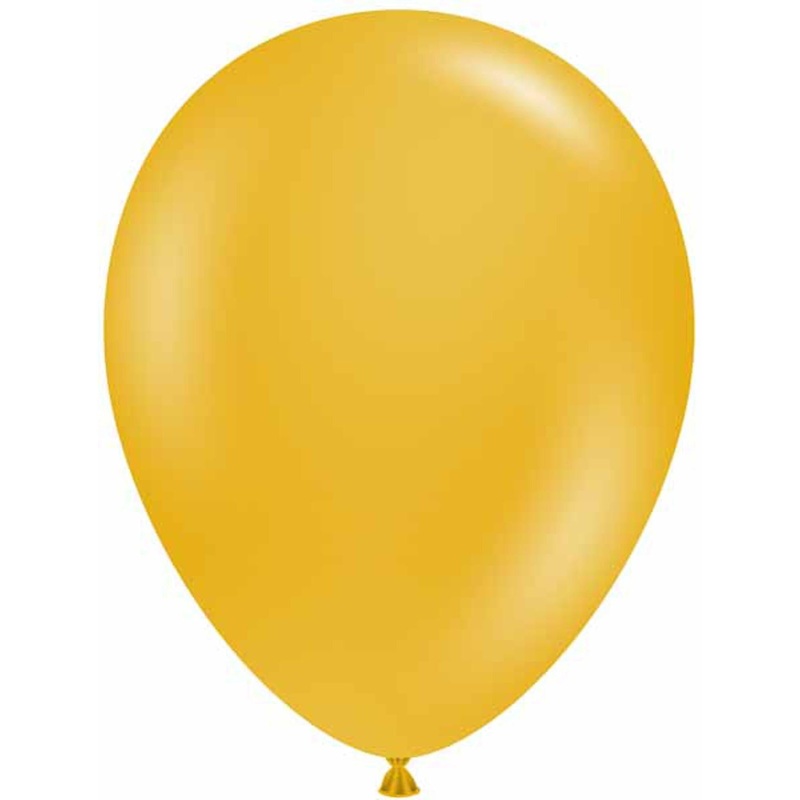 Tuftex Mustard Latex Balloons (50/Pk)