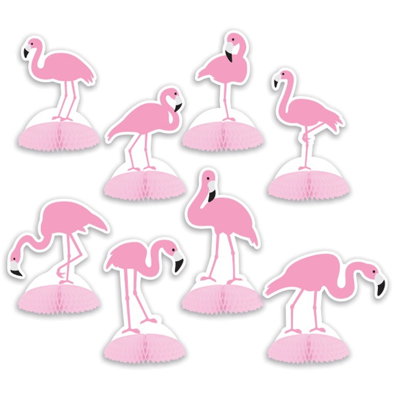 "Whimsical Flamingo Centerpiece - 3/4"X 6 1/4""
