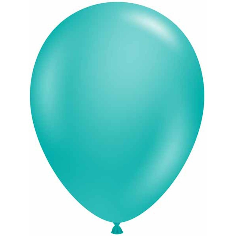 Tuftex Standard Teal Latex Balloons (100/Pk)