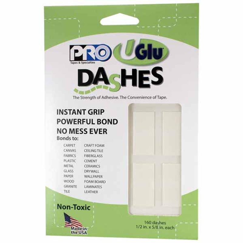 "Uglu Dashes Adhesive - 160 Pack"
