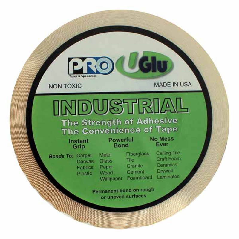 Uglu Strip Roll 3/4" X 65'/Roll - Double-Sided Adhesive Bonding Tool.