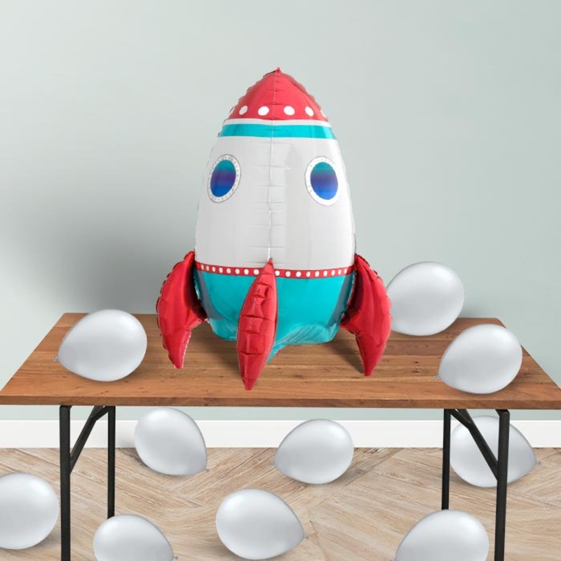 Rocket Ship Sitter Balloon Decoration