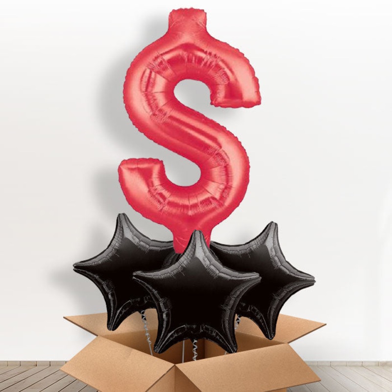 Red Giant Dollar Balloon in a Box