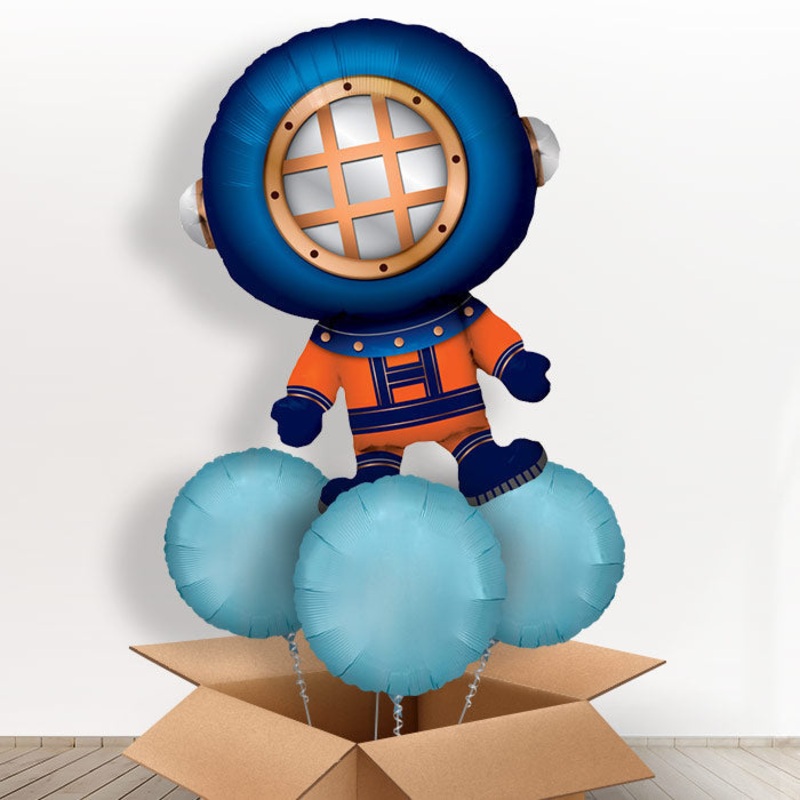 Scuba Diver Balloon in a Box