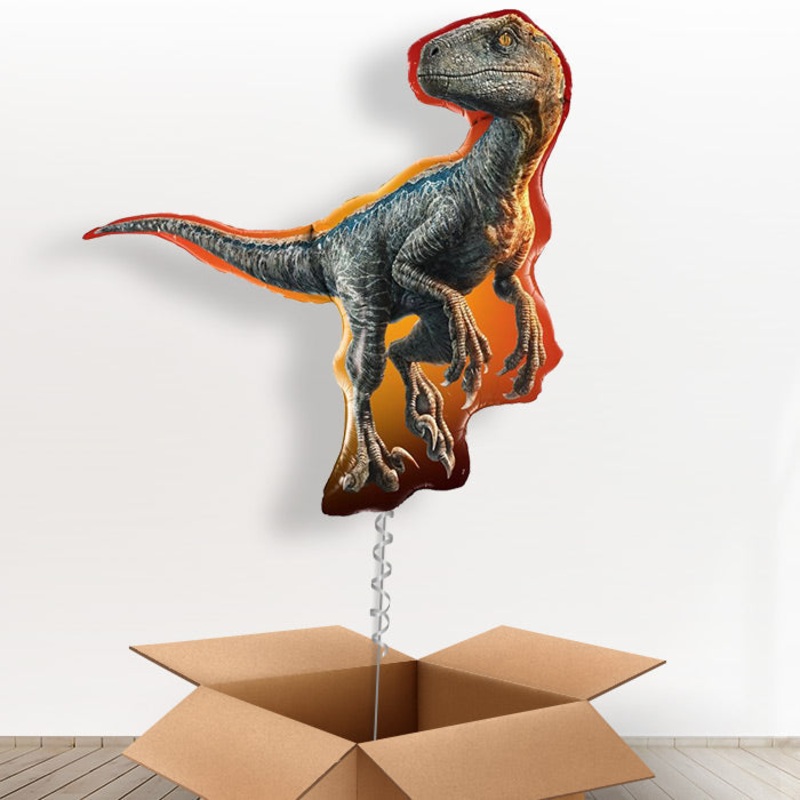 Raptor Jurassic World Birthday Balloon in a Box