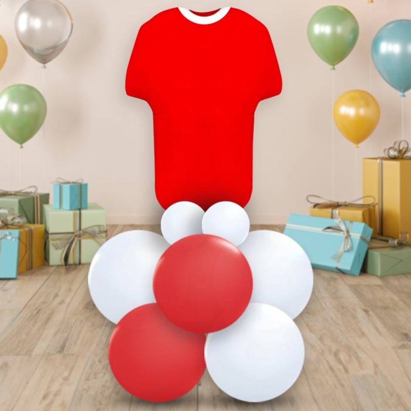 Red Football Shirt Decoration