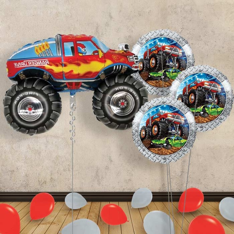 Monster Truck Balloon Bouquet Delivered in a Box