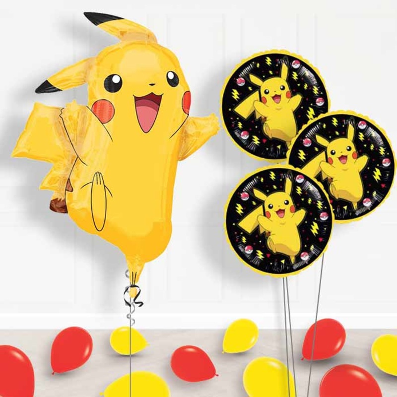 Pikachu Pokemon Balloon Bouquet in a Box Gift