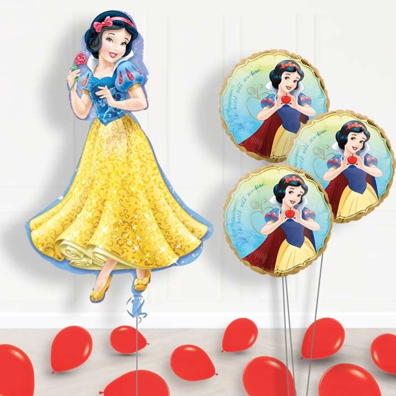 Snow White Balloon Bouquet Delivered Inflated