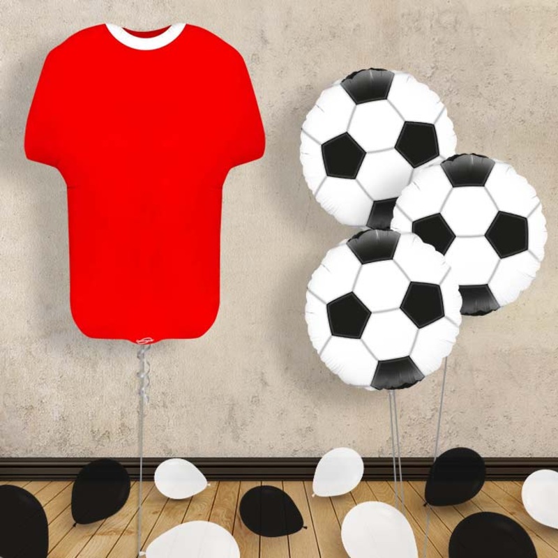 Red Football Shirt Balloon Bouquet