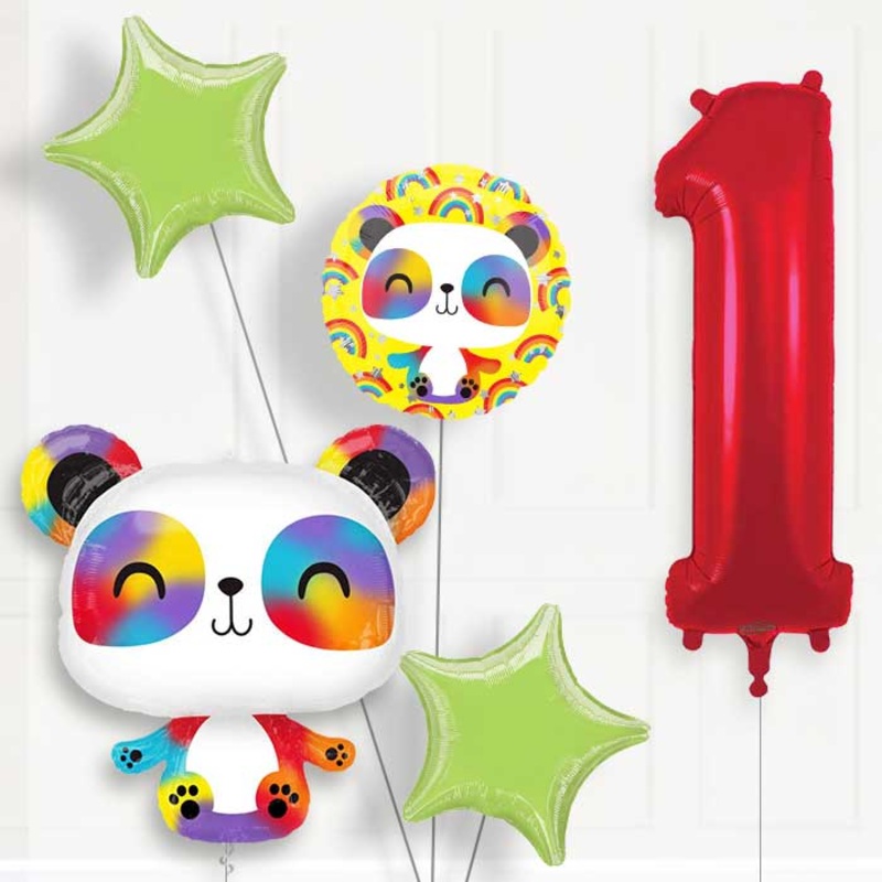 Panda Helium Balloon Package 1st Birthday