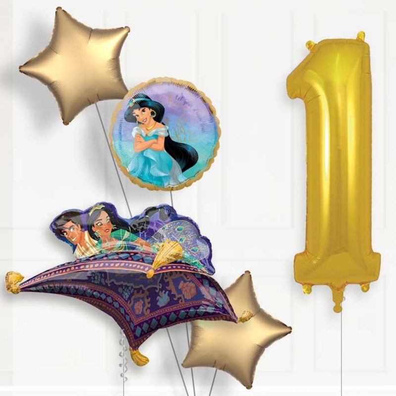 Princess Jasmine Helium Balloon Package 1st Birthday