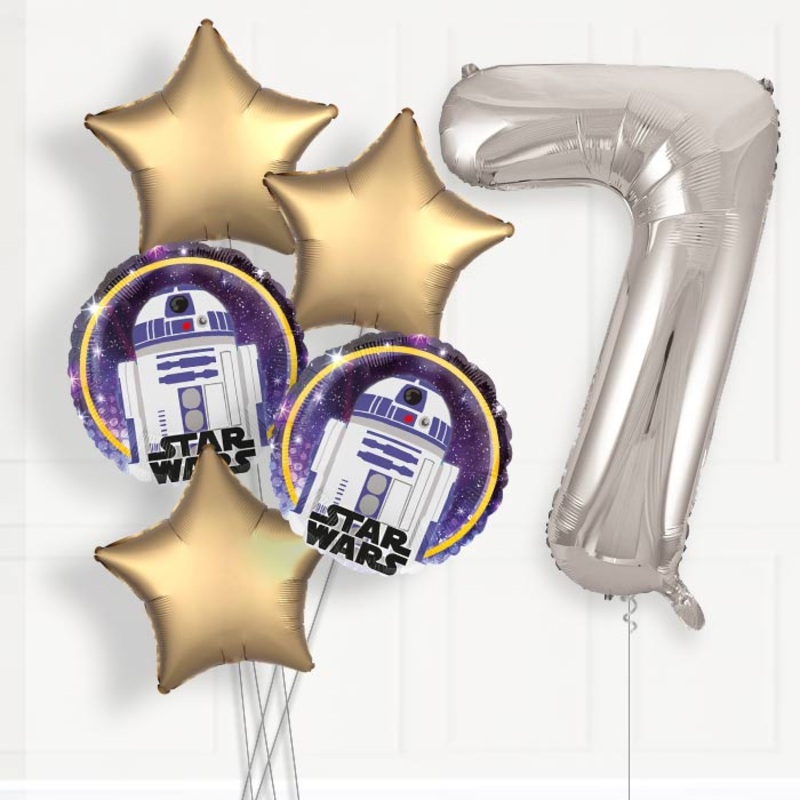R2D2 Helium Balloon Package 7th Birthday