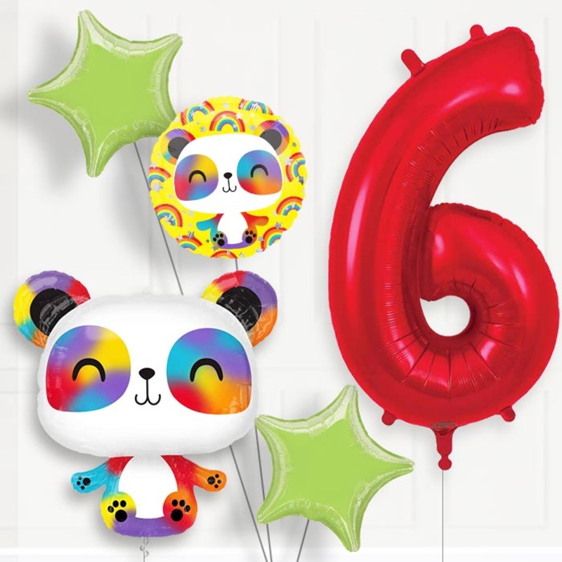 Panda Birthday Balloon Package Choose Your Number