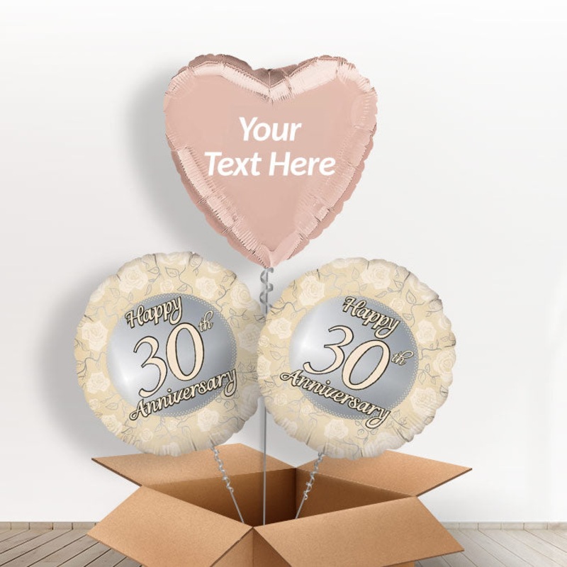 Personalised 30th Wedding Anniversary Balloons