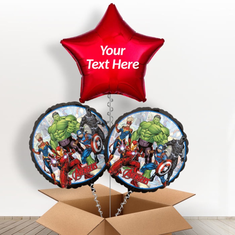 Personalised Marvel Avengers Helium Balloons