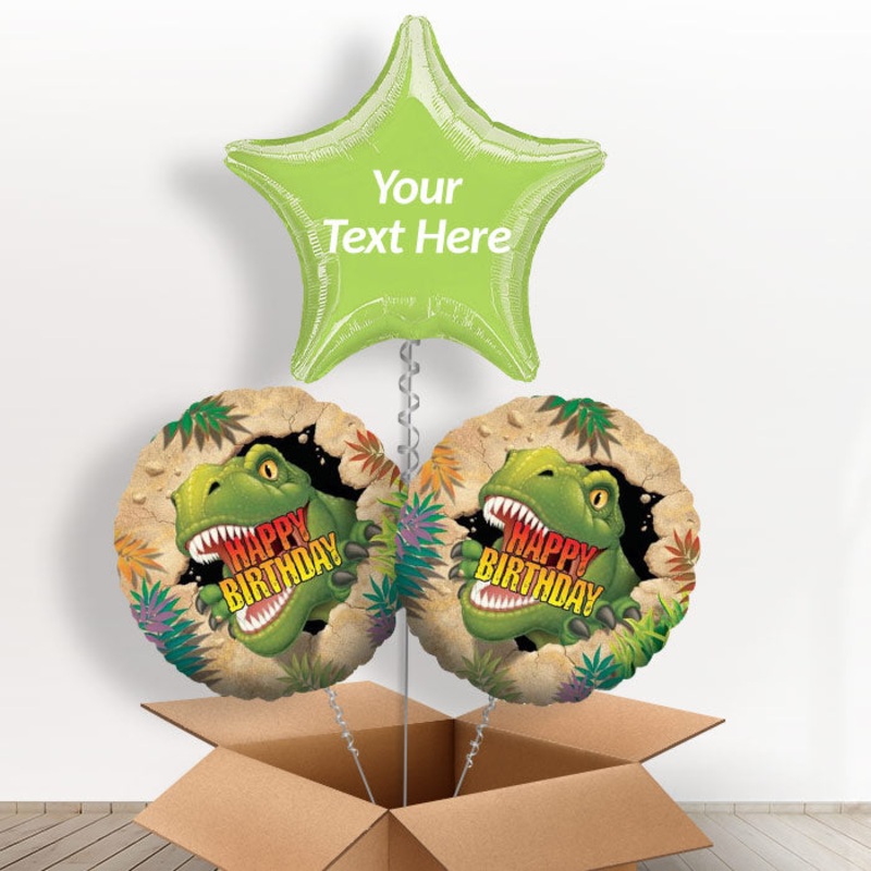 Personalised Dinosaur Helium Balloon Delivery