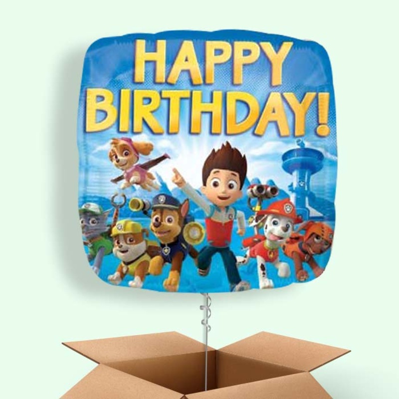 Paw Patrol Birthday Balloons in a Box