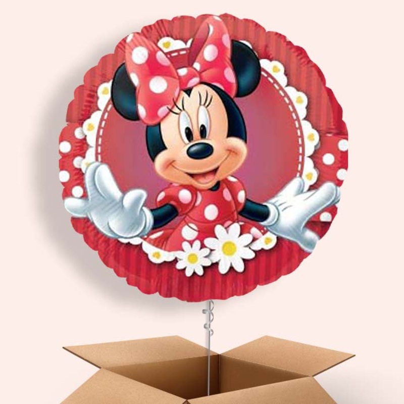 Red Minnie Mouse Helium Balloons Delivered