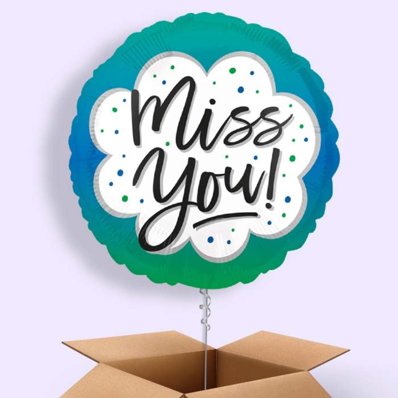 Miss You Balloon in a Box
