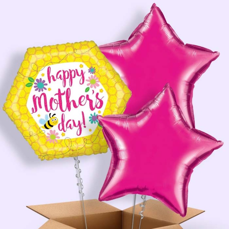 Mother's Day Balloons in a Box (Bee)