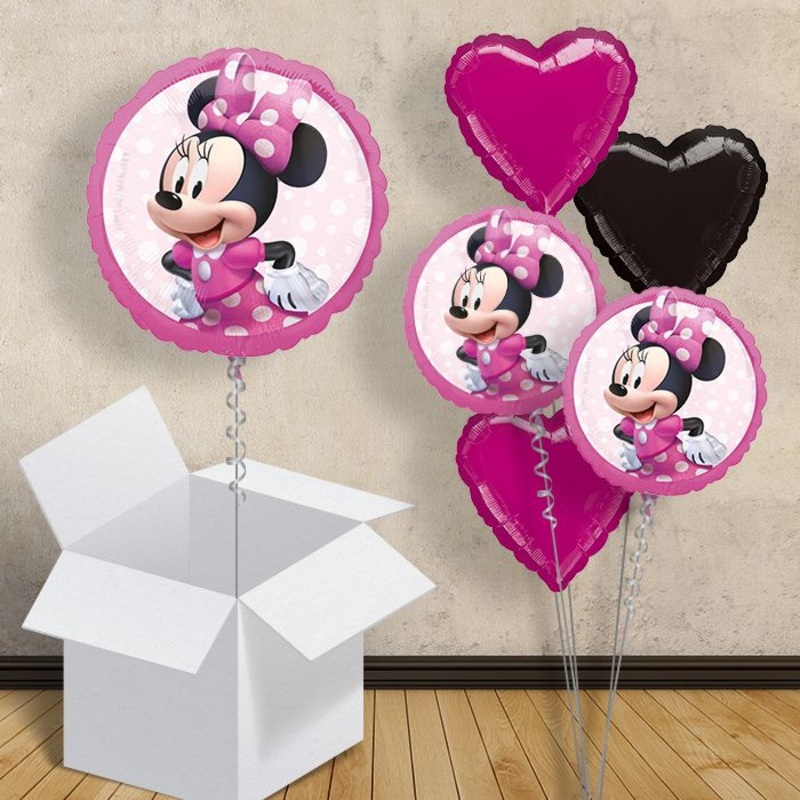 Pink Minnie Mouse Balloon in a Box