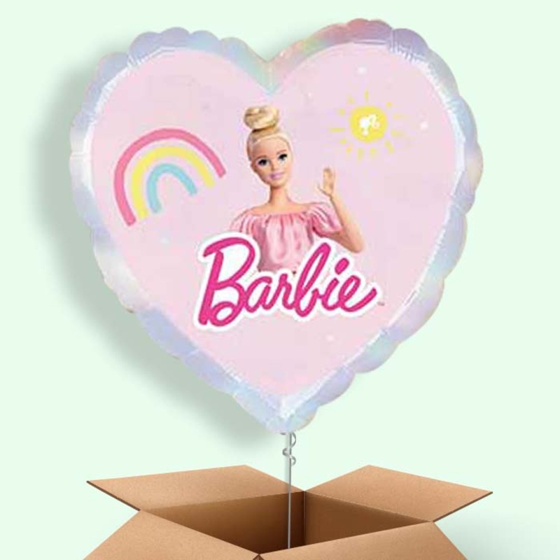Pink Heart Barbie Balloon in a Box