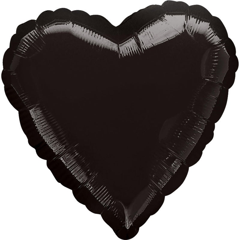 Black Heart Foil Balloons Anagram