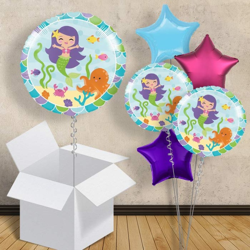 Mermaid Balloons in a Box (Friends)