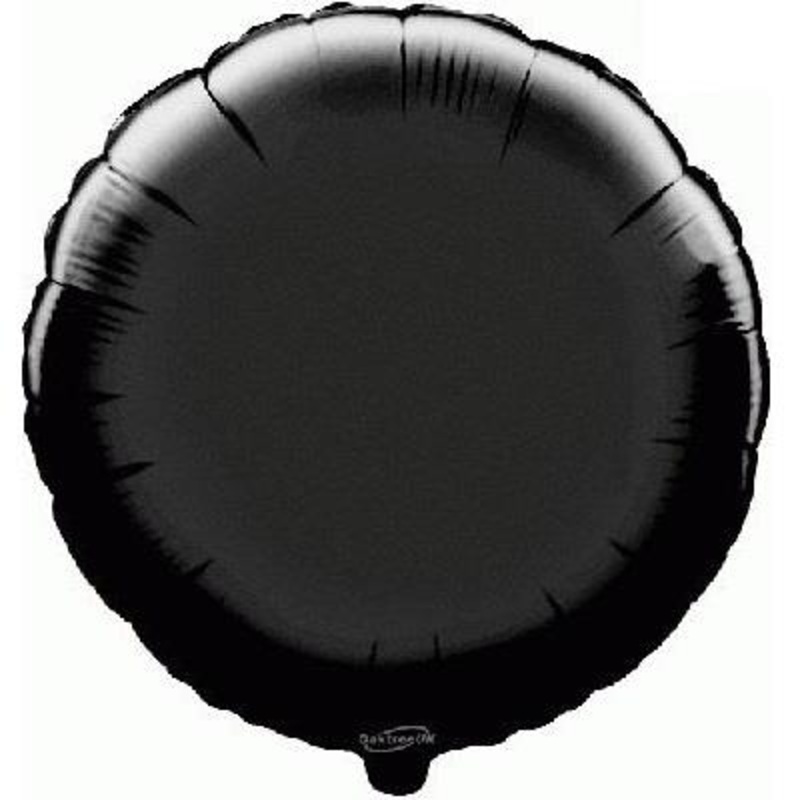 Black Round Foil Balloons