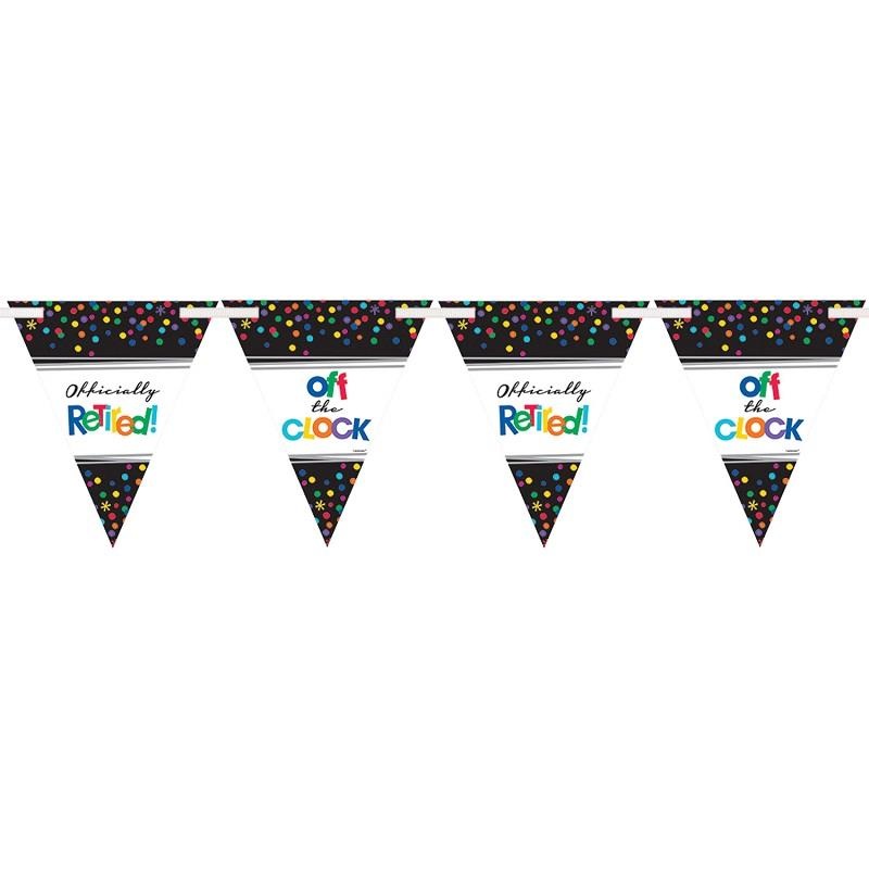 Colourful Confetti Retirement Bunting