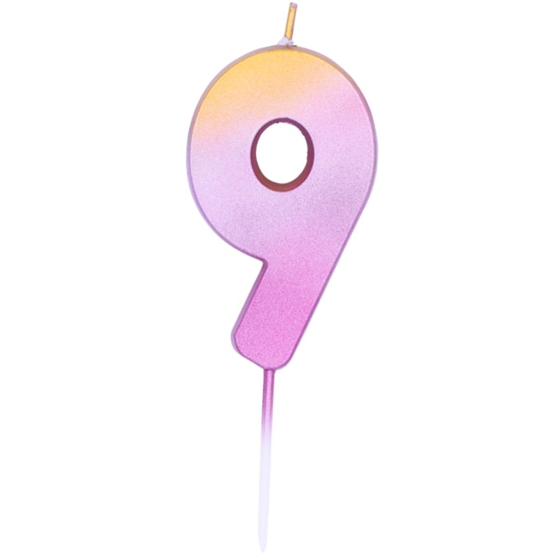 No 9 Candle - Rose Gold Ombre