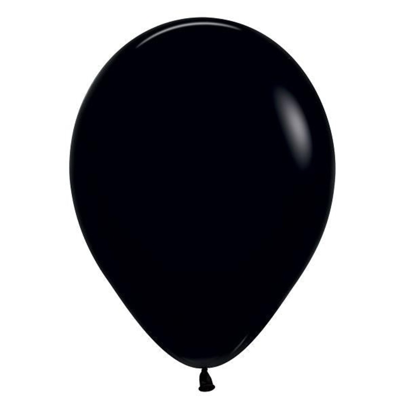 Black Latex Balloons Sempertex 12 inch Pack of 50