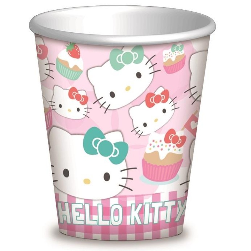 Hello Kitty Paper Cups Pack of 8