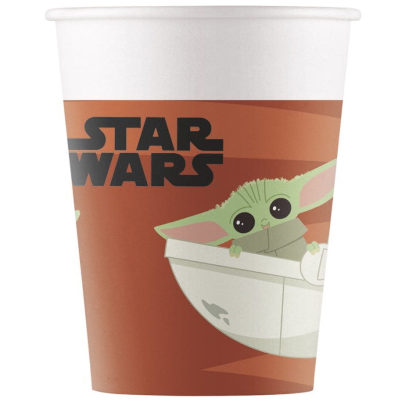 Mandalorian Paper Party Cups Pack of 8