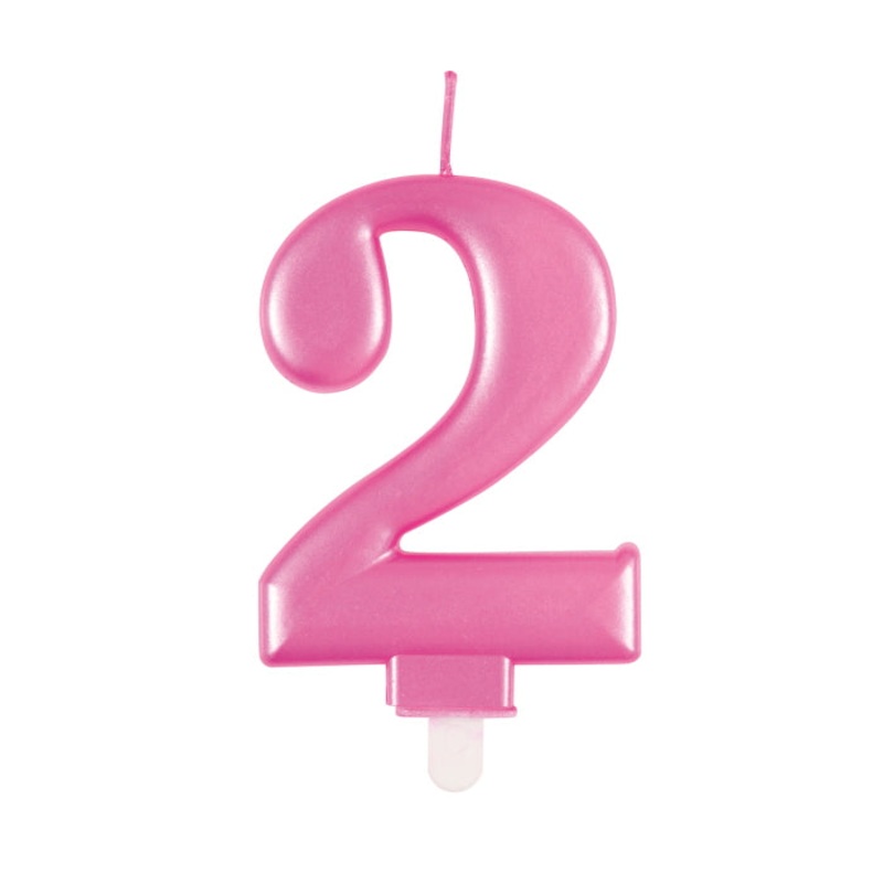 Pink 2 Candle - Metallic