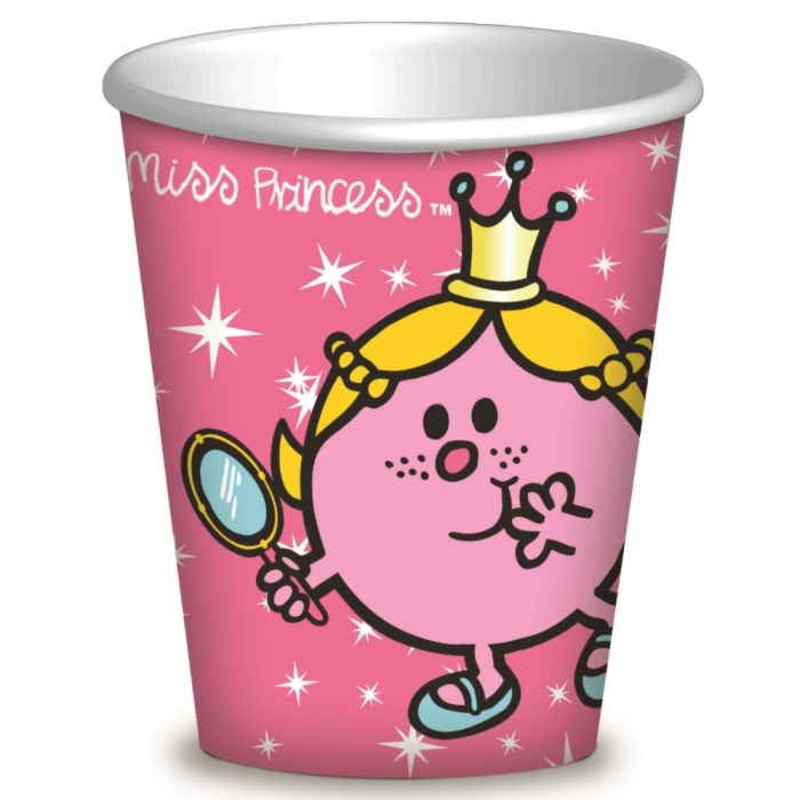 Little Miss Princess Party Cups Pack of 8