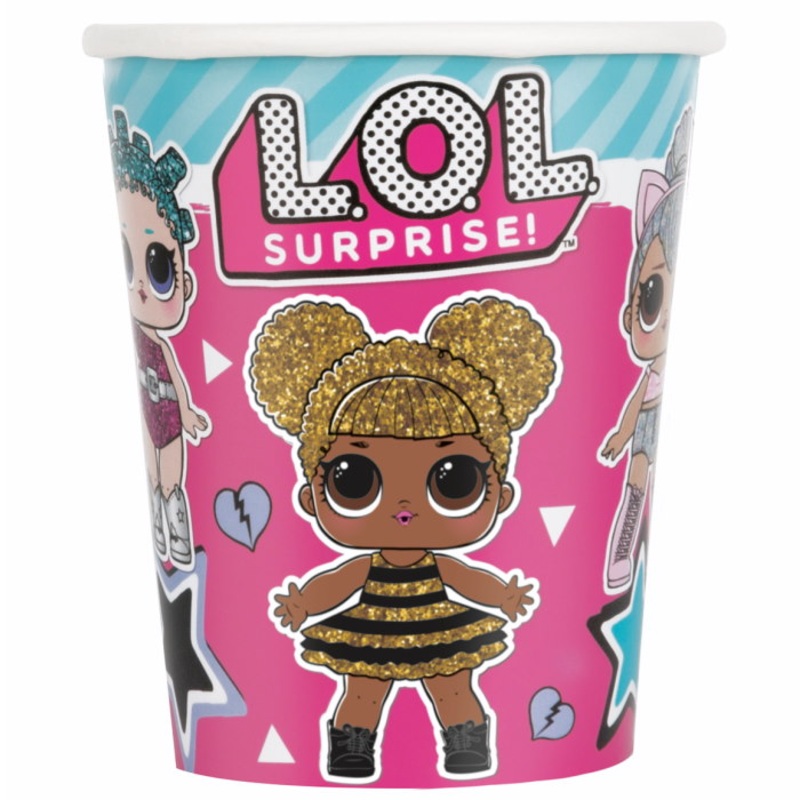 Lol Surprise Blue Party Cups Pack of 8