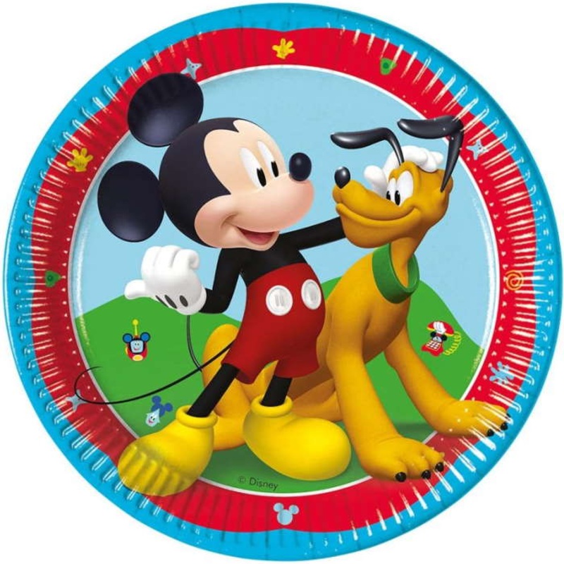 Mickey Mouse Party Plates Rock the House Pack of 8