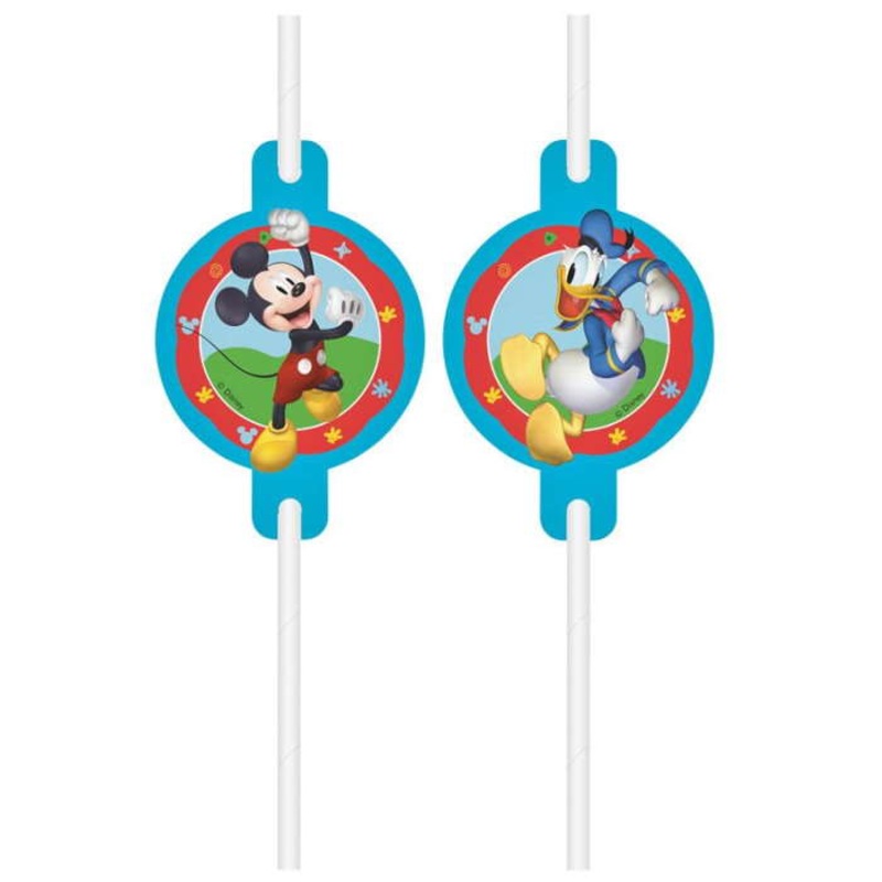 Mickey Mouse Party Straws Pack of 4